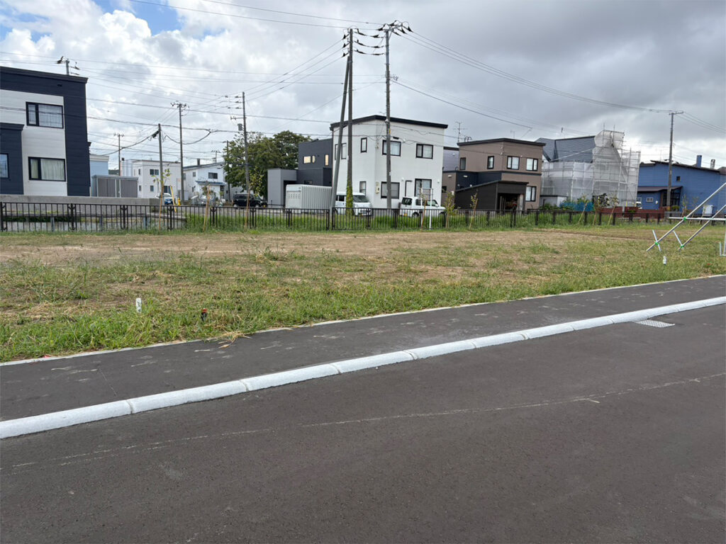 ウィズランド屯田Ⅱの分譲地の様子