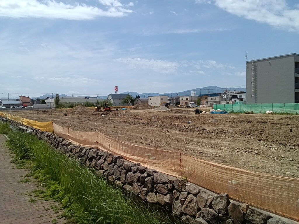 区画形成が進むウィズランド屯田Ⅱの現地状況