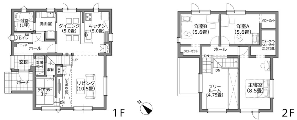 札幌市近郊 N様邸 間取り図