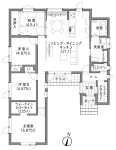 札幌市Y様邸 間取り図