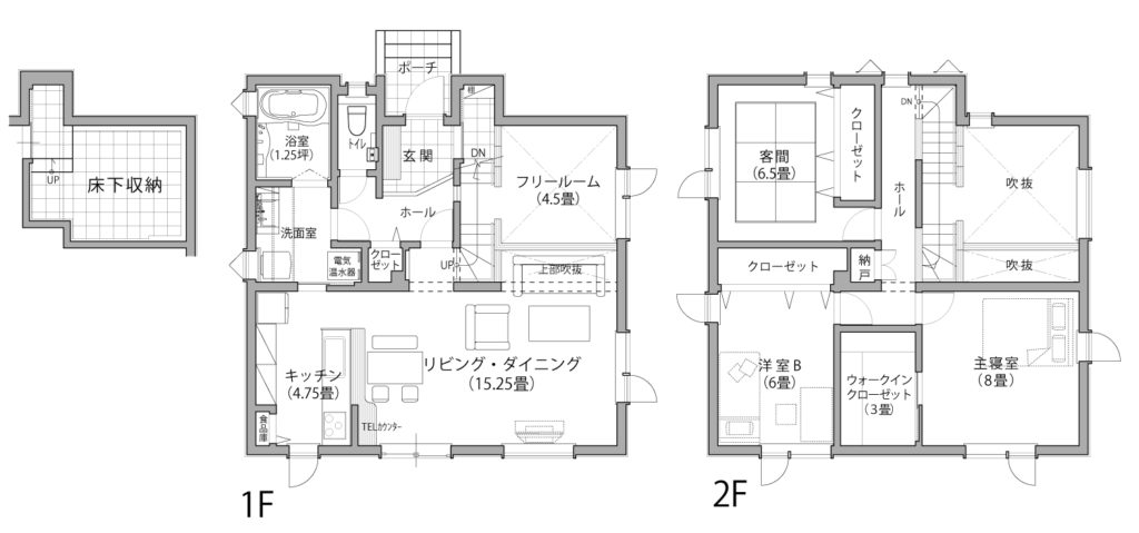 江別市 W様邸の間取り図