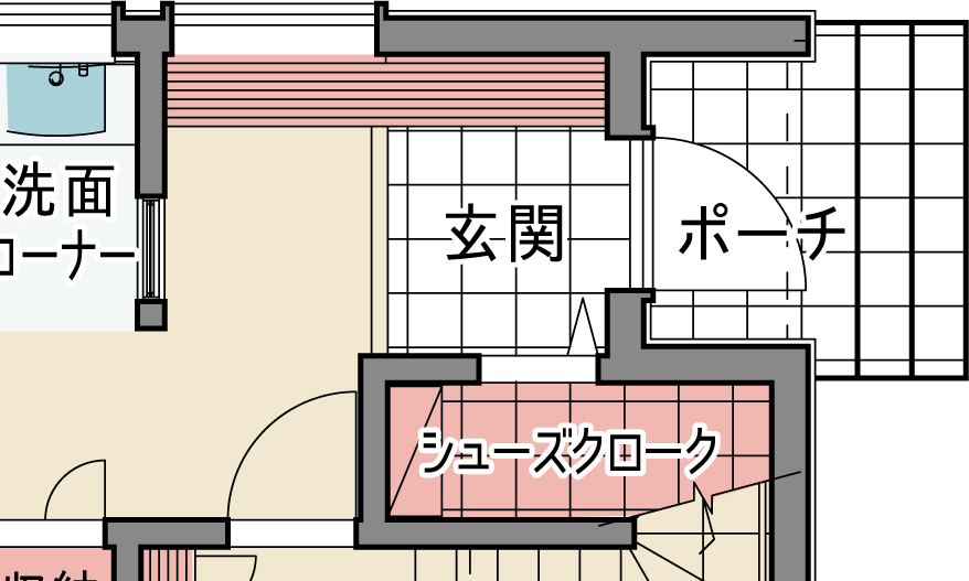 ウォークインの間取り図