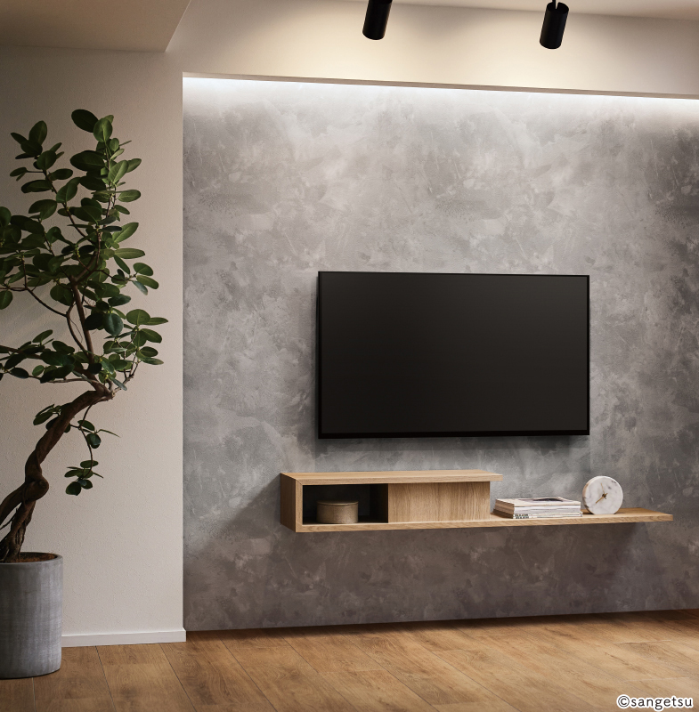 T様邸で採用されたアクセントクロスRE-55630の施工イメージ