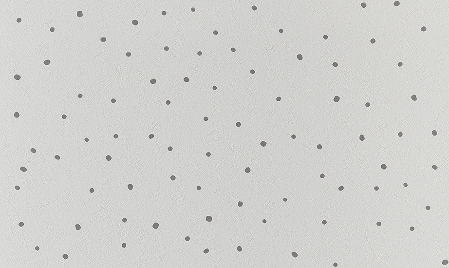 サンゲツSP2591のランダムドット柄クロスのアップ写真。大人かわいい印象のデザイン