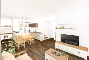 登別市新生町の新築モデルハウス｜家事ラク動線の家【イオン徒歩2分】